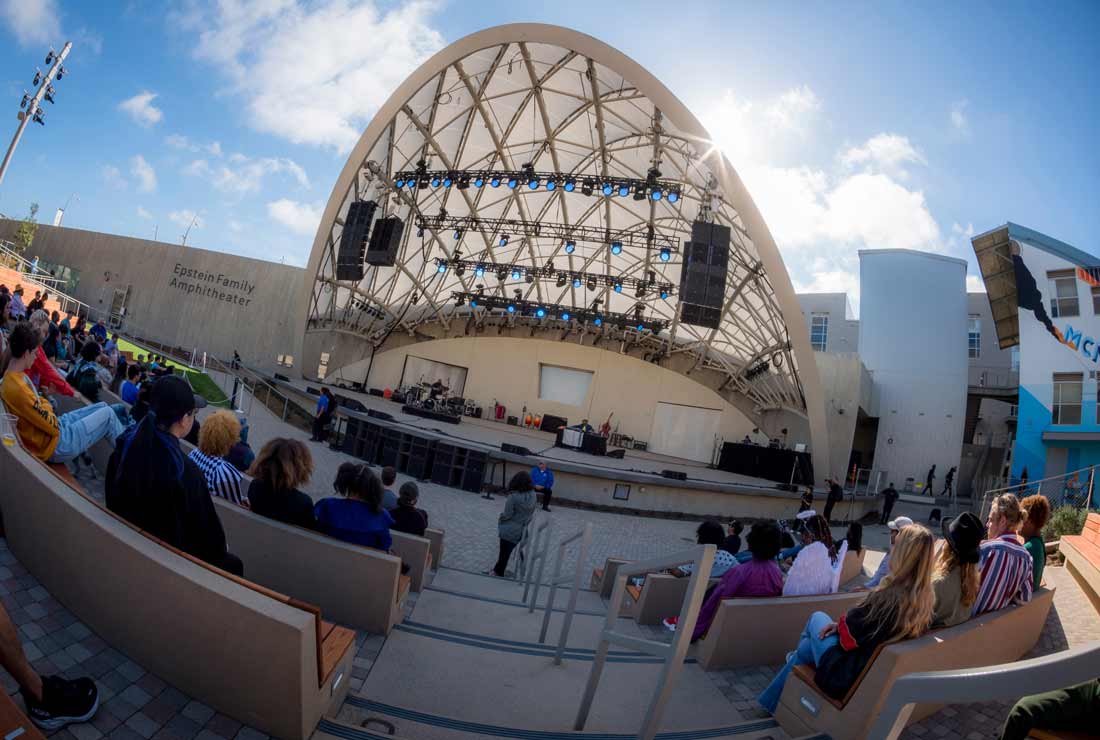 people at epstein amphitheater