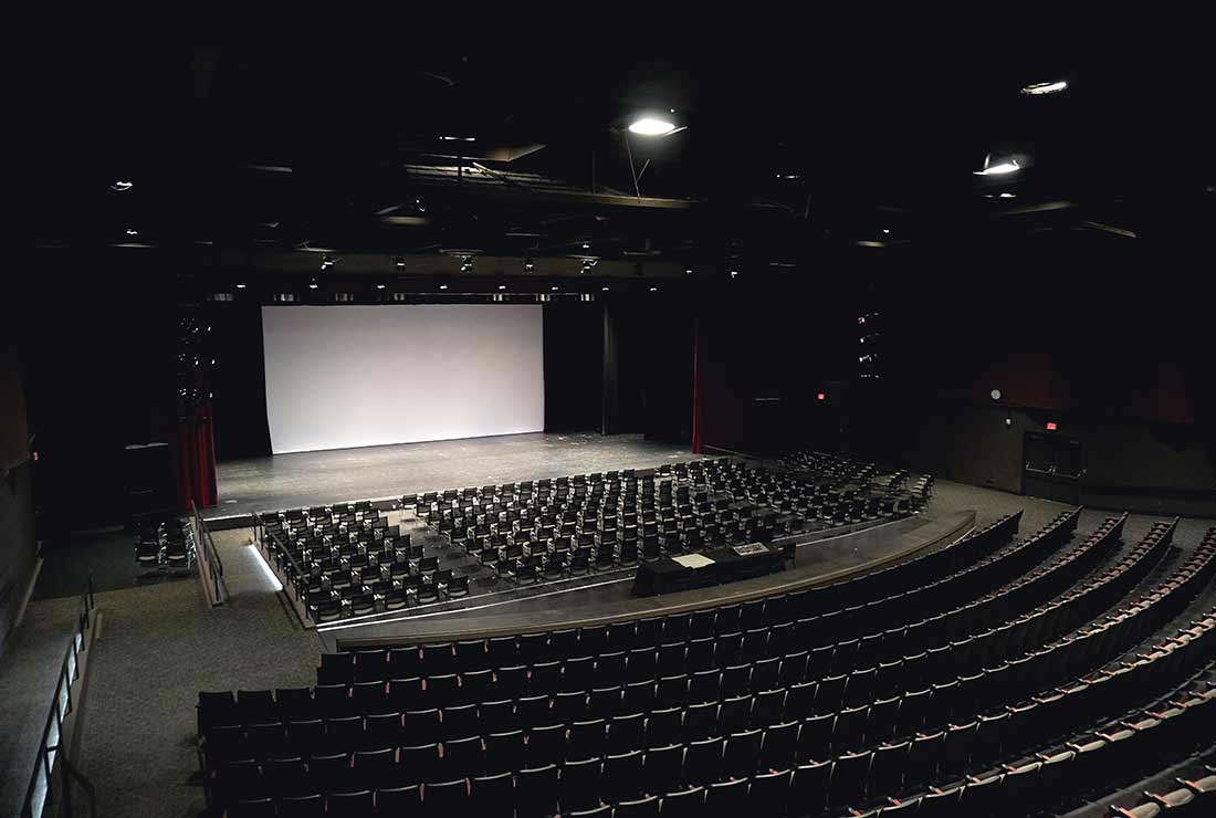 the mandeville auditorium from the inside